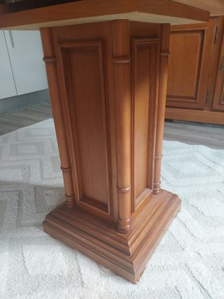 Mesa redonda extensible madera