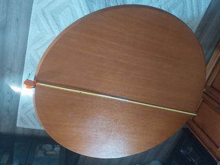 Mesa redonda extensible madera