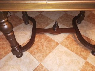 Mesa madera salón - marrón