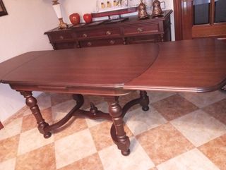Mesa madera salón - marrón