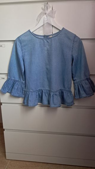 Camisa vaquera niña talla S