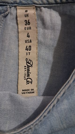 Camisa vaquera niña talla S