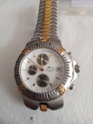 Reloj Lotus Cronógrafo dorado y plateado