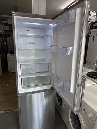 Nevera LG combi acero inoxidable