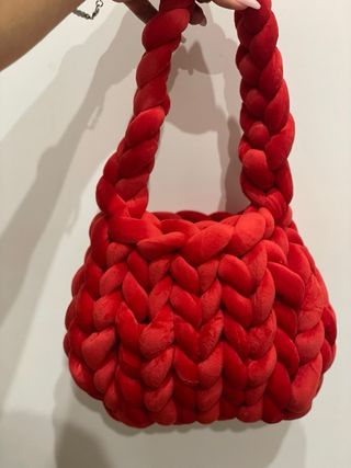 Borsa a mano rossa