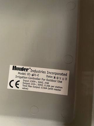 HUNTER prg irrigazione + gocciolatoio pe
