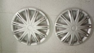 Tapacubos 14" plata. 2 uds