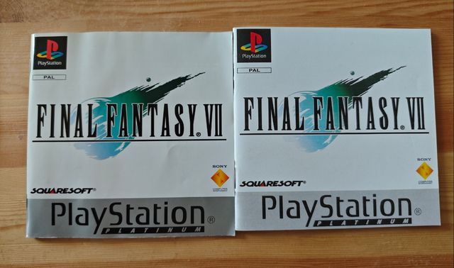 Manuale di Final Fantasy VII PlayStation Platinum