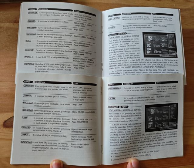 Manuale di Final Fantasy VII PlayStation Platinum