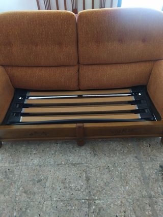Sofá cama de madera maciza