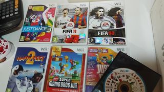 7 juegos Wii: Mario, FIFA, Just Dance