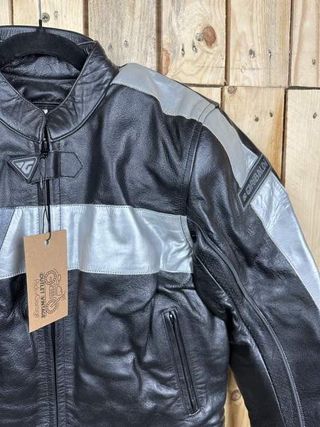 CHAQUETA T-M MUJER DE MOTO GARIBALDI NEGRA 1