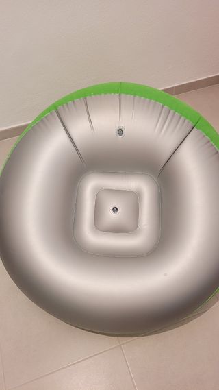 Sillón inflable verde
