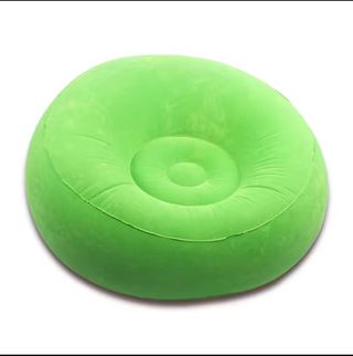 Sillón inflable verde