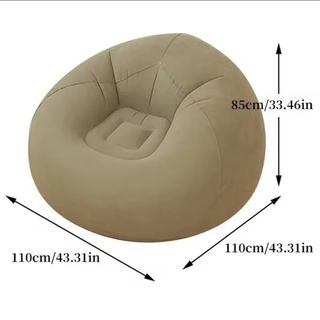 Sillón inflable verde