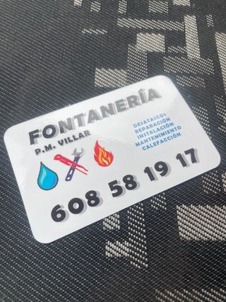 fontanería y calefacion
reparaciones de fontanerí