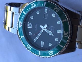 Casio  Duro/marlin mdv 106
VERDE bracciale acciaio