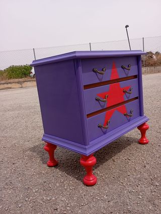 Mesa auxiliar vintage restaurada