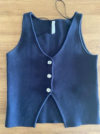 Chaleco Stradivarius XS - Azul