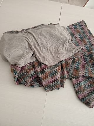 Pantaloni Zampa Zig Zag Multicolor