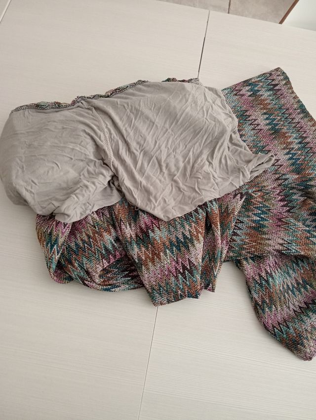 Pantaloni Zampa Zig Zag Multicolor