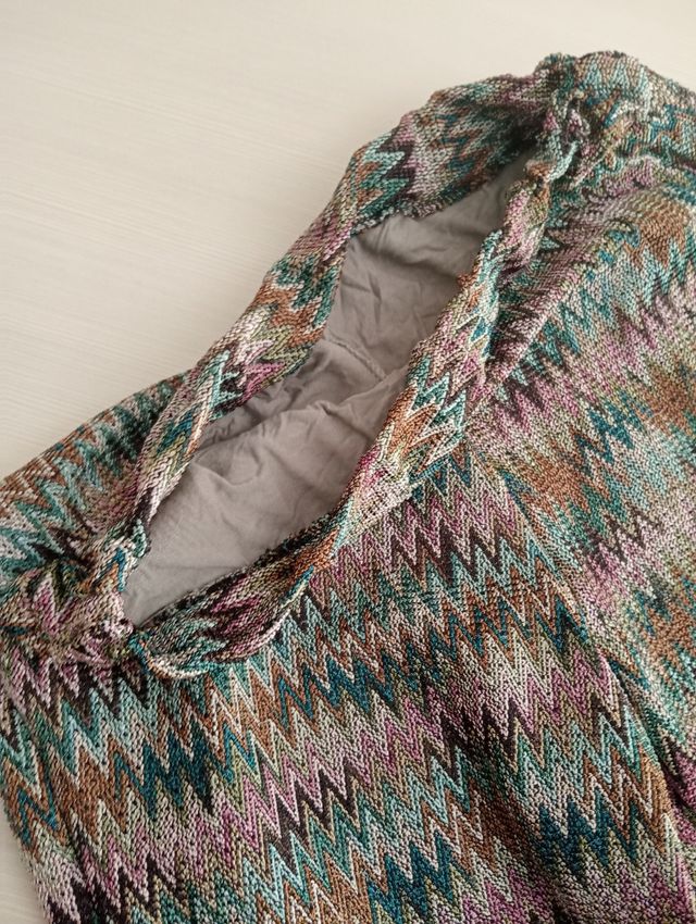 Pantaloni Zampa Zig Zag Multicolor