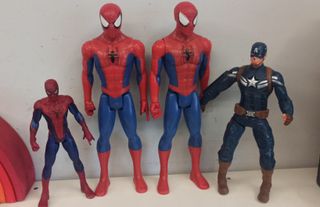 Figuras Marvel: Spiderman y Capitan America