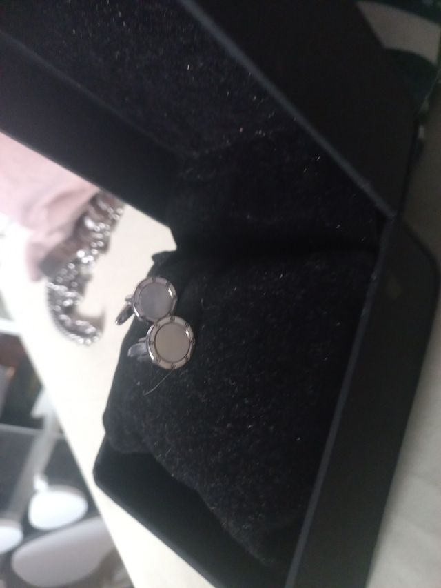 Gemelos color plata y perla nuevos