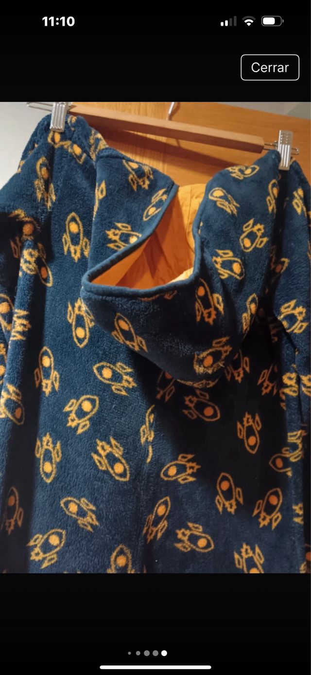 Pijama enterito cohetes niño talla 10