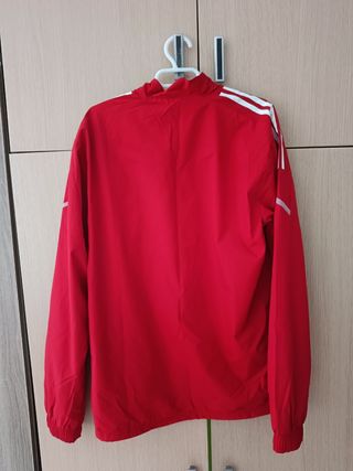 Cortavientos Adidas rojo