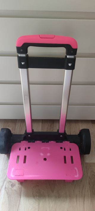 Carrito mochila escolar rosa