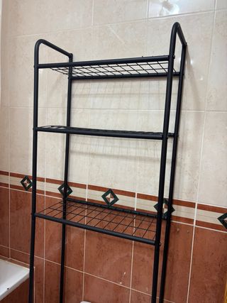 Estantería baño - metal negro
