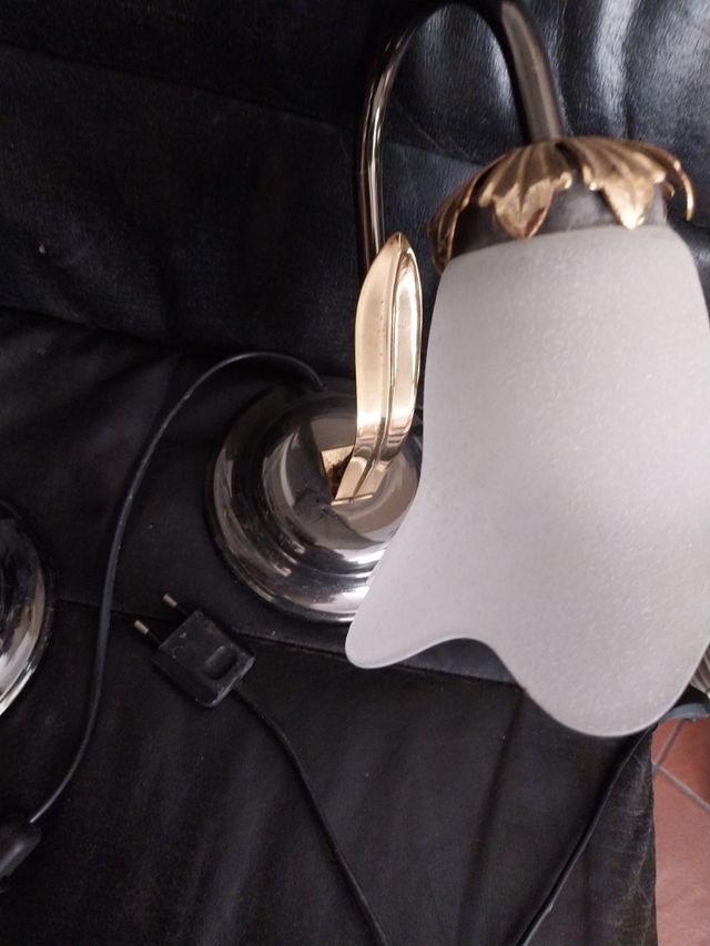 2 Lampade Tavolo stile floreale