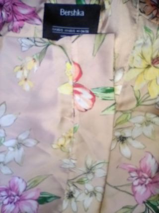 Kimono Bershka beige floral