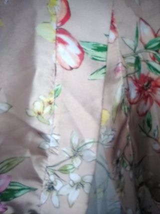 Kimono Bershka beige floral