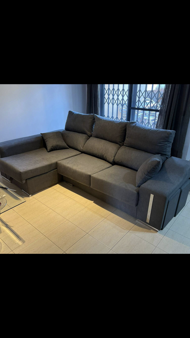 Sofá chaise longue beige NUEVO