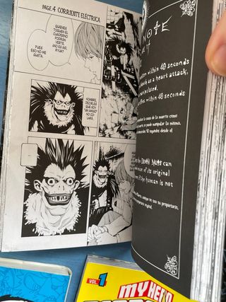 Mangas Death Note, One Piece y My hero academia