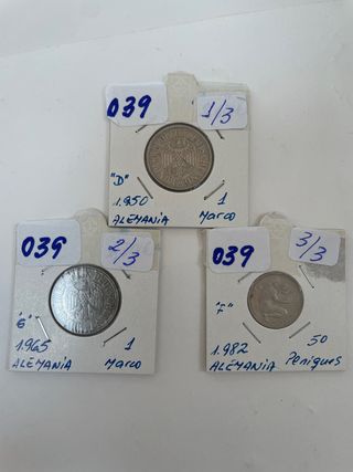 3 Monedas Alemania - Lote 039