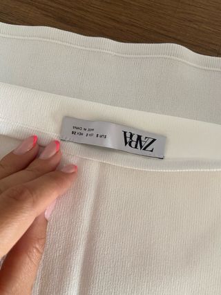 Conjunto Zara blanco talla XS