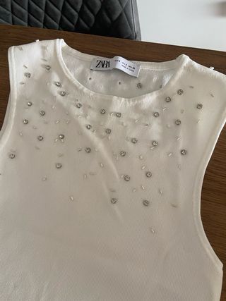 Conjunto Zara blanco talla XS