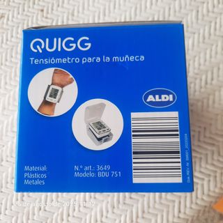 Tensiómetro de muñeca Quigg BDU 751