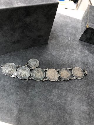 Pulsera monedas España 1870