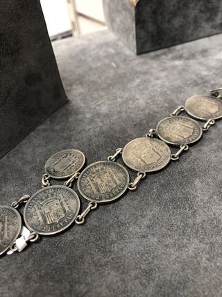 Pulsera monedas España 1870