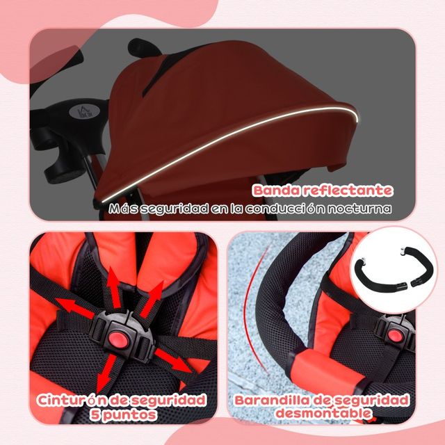 Triciclo bebé plegable evolutivo