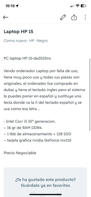 Portatil gamer