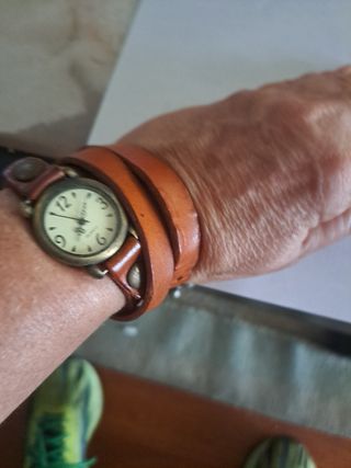Reloj Vintage cuero. Pulsera