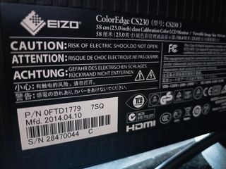 Monitor EIZO CS230 - Fotografía
