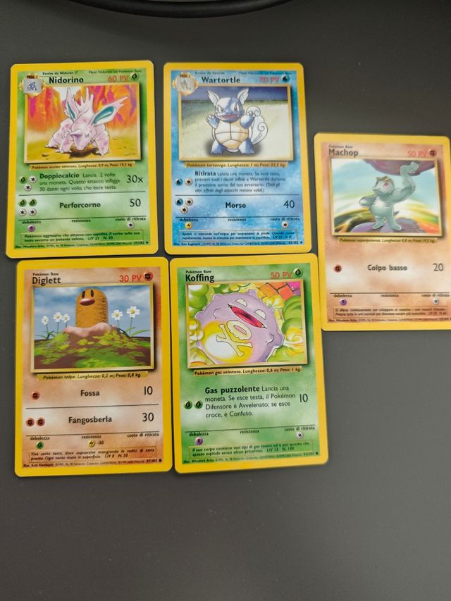 Carte Pokemon del set 102 - 17 Carte