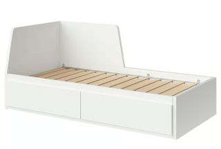 Cama Flekke, estructura diván con 2 cajones 80x200
