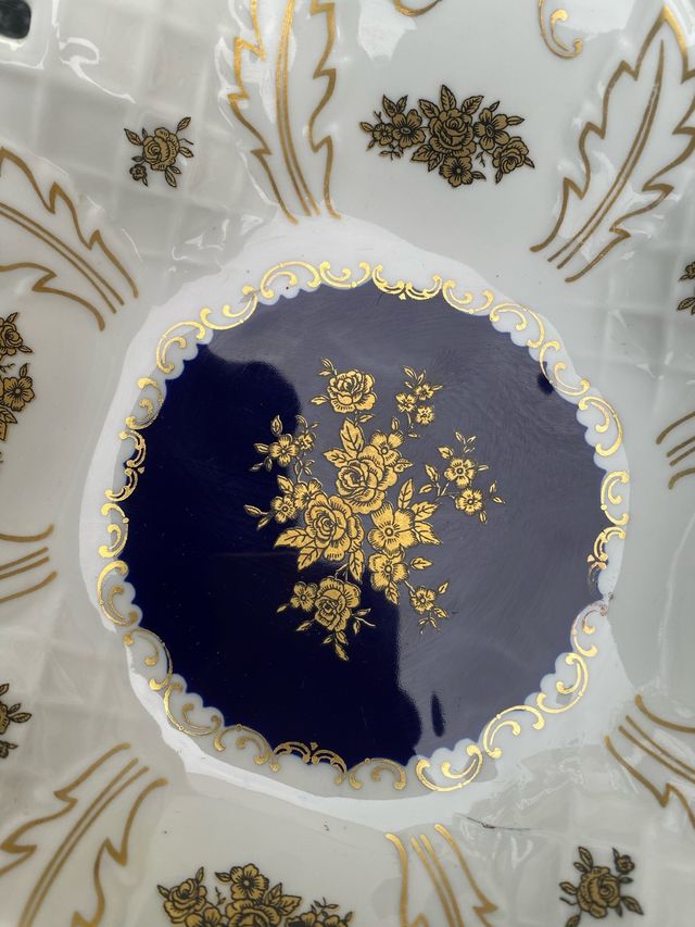 Frutero Reichenbach azul y dorado